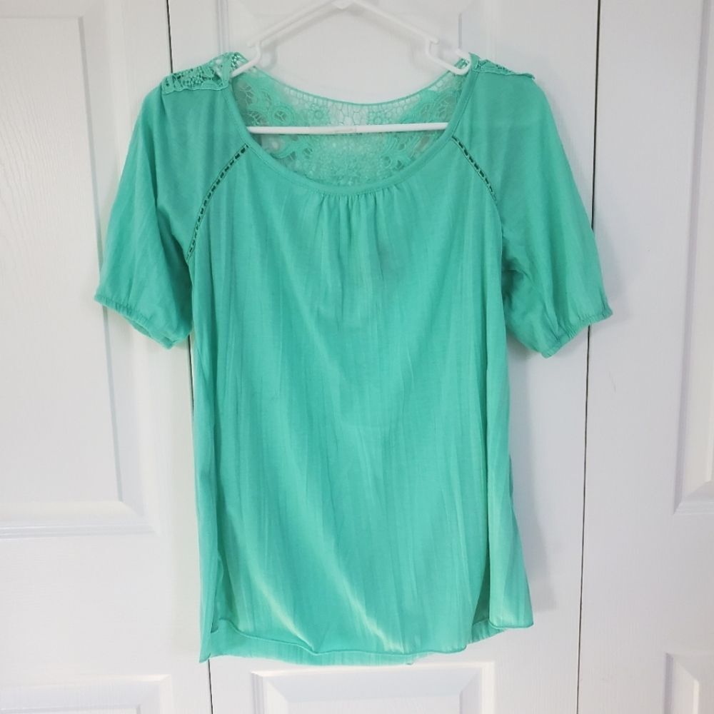 ✨️ French Laundry Teal Blouse Women's Size Medium